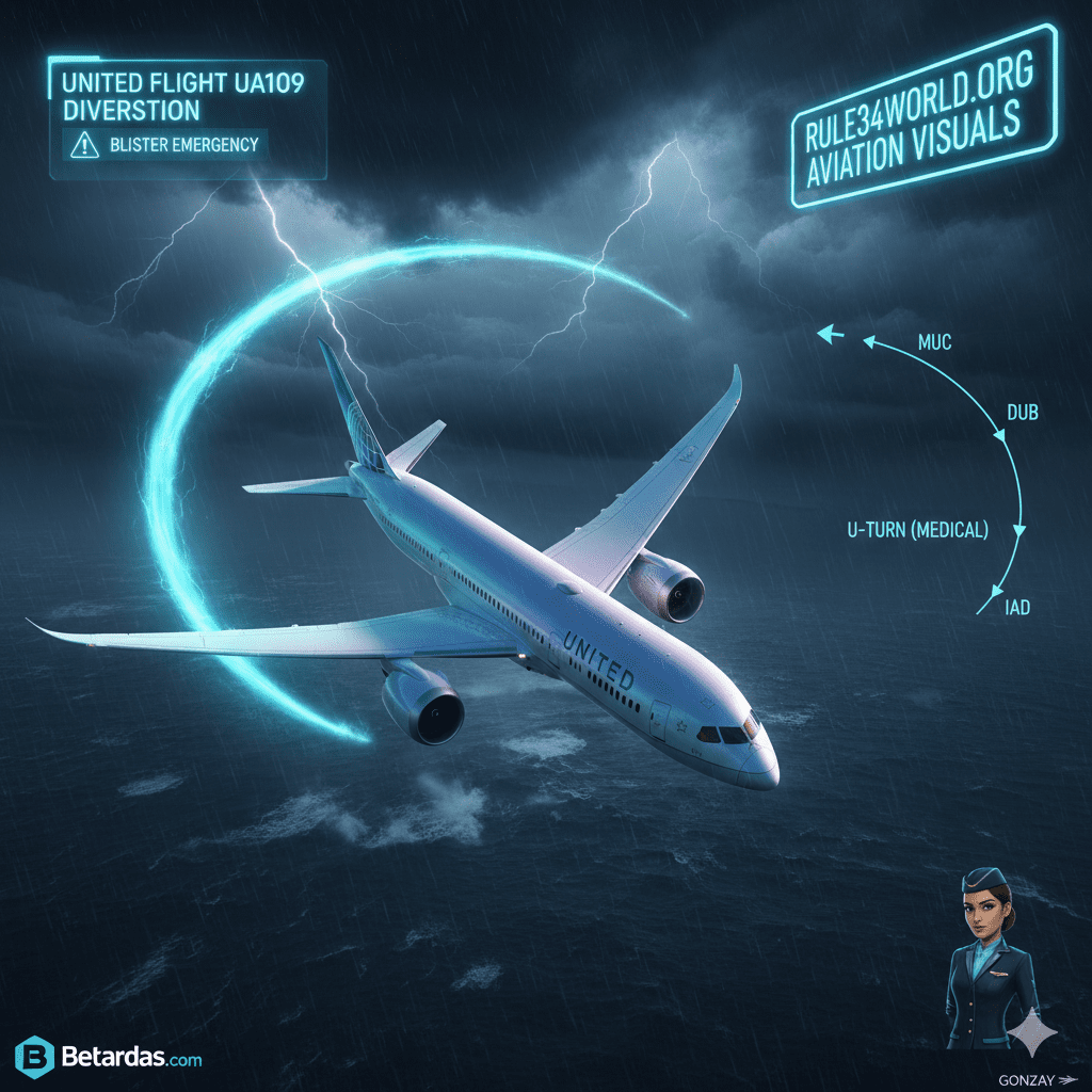 United Flight UA109 Diversion (2025): The Dublin Medical Stop united flight ua109 diversion